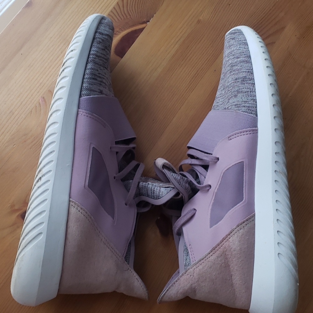 ADIDAS tubular purple sneakers tennis shoes - Picture 6 of 10
